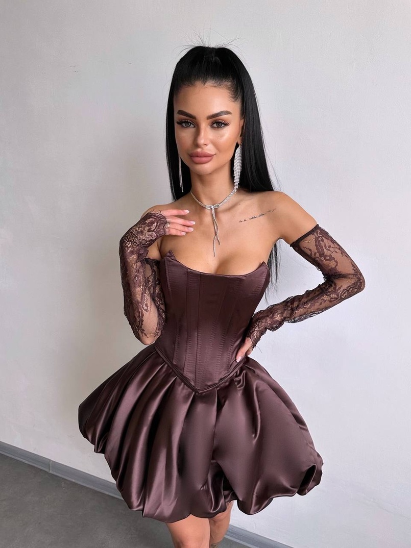 Комплект: корсет з рукавичками + спідниця  | PUSHKA SHOP