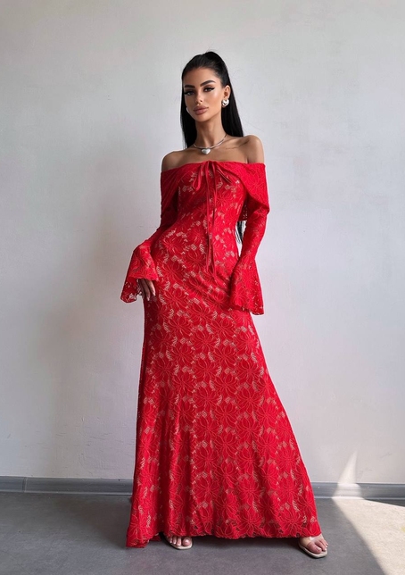 Мереживна сукня максі   Мереживна сукня максі   | PUSHKA SHOP