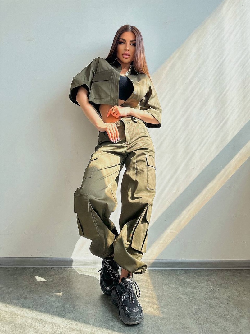 Комплект:  сорочка та штани карго Комплект:  сорочка та штани карго | PUSHKA SHOP