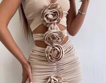 Комплект: топ та спідниця з трояндами    Комплект: топ та спідниця з трояндами    | PUSHKA SHOP