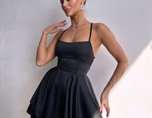 Шовкова сукня  з пишною спідницею та шнурівкою   | PUSHKA SHOP