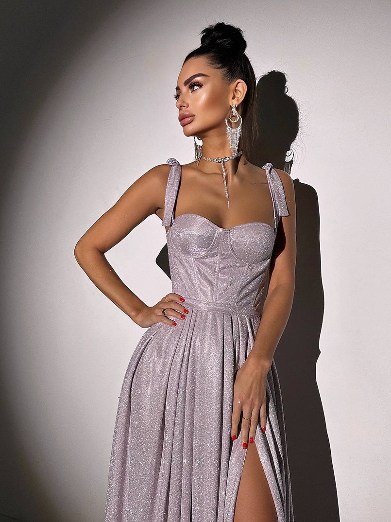 ✨Блискуча сукня максі з чашечками ✨ | PUSHKA SHOP