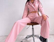 Брючный костюм с широкими штанами  Брючный костюм с широкими штанами  | PUSHKA SHOP