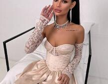 Комплект: мереживний корсет бюстьє + корсетна спідниця Комплект: мереживний корсет бюстьє + корсетна спідниця | PUSHKA SHOP