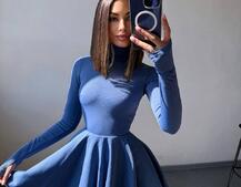 Сукня міні зі спідницею-сонцем  Сукня міні зі спідницею-сонцем  | PUSHKA SHOP