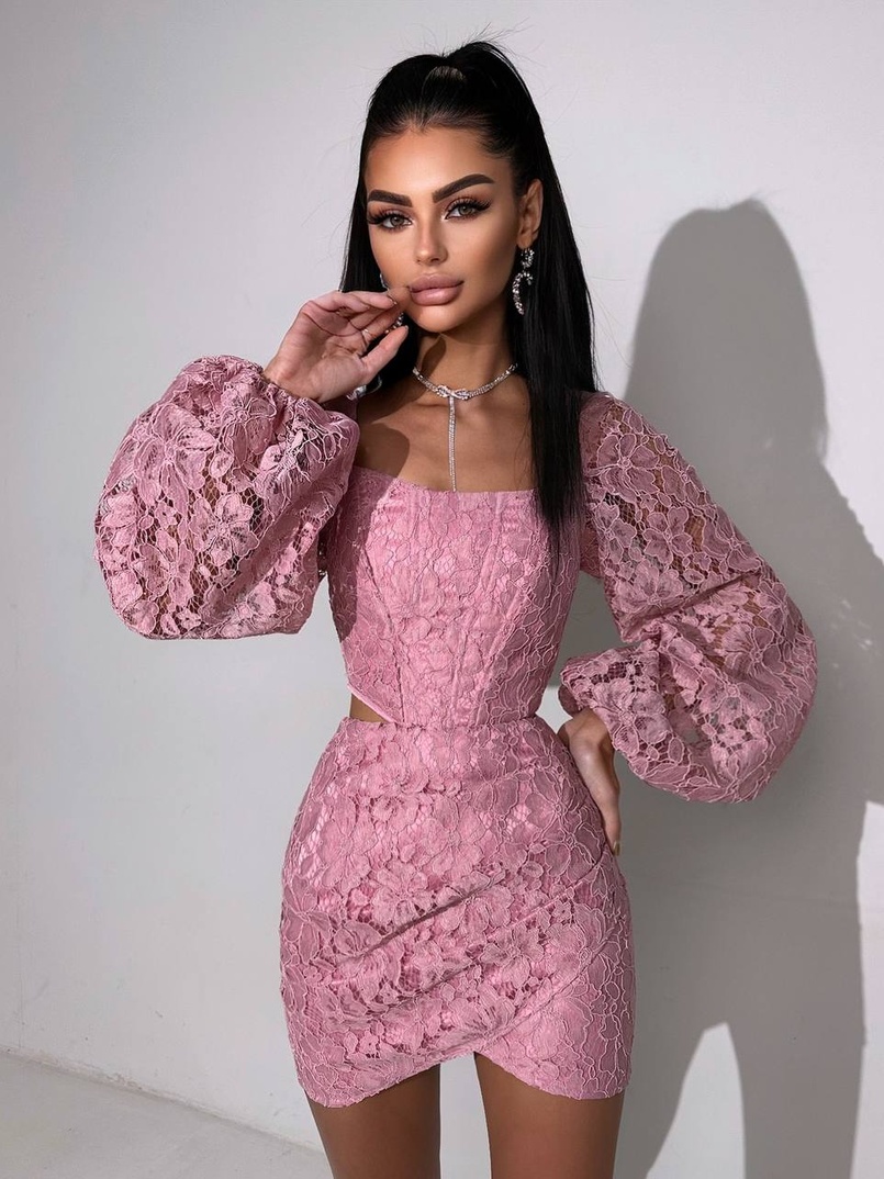 Мереживний комплект: корсет + спідниця міні Мереживний комплект: корсет + спідниця міні | PUSHKA SHOP