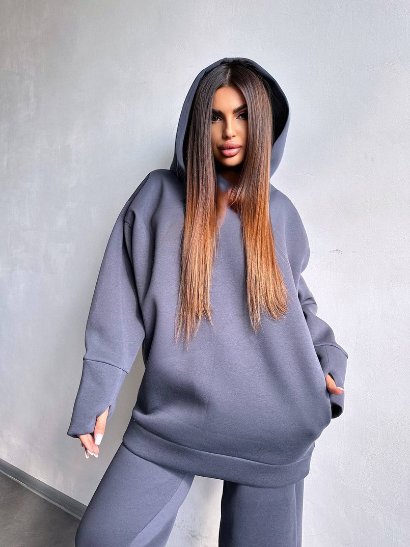 Теплий комплект: худі + спортивні штани Теплий комплект: худі + спортивні штани | PUSHKA SHOP