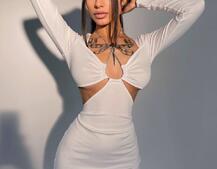 Сукня, декорована шнуром зі страз Сукня, декорована шнуром зі страз | PUSHKA SHOP