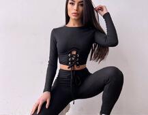 Трикотажний комплект: корсетний топ + легінси Трикотажний комплект: корсетний топ + легінси | PUSHKA SHOP