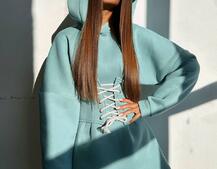 Тепле приталене худі з капюшоном на флісі + корсет на шнурівці Можна носити з корсетом та без Тепле приталене худі з капюшоном на флісі + корсет на шнурівці Можна носити з корсетом та без | PUSHKA SHOP