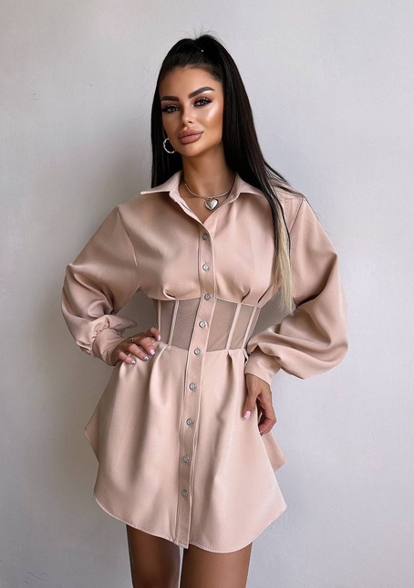 Сорочка з елементами корсета   | PUSHKA SHOP