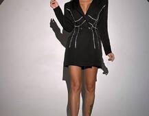 Сукня-піджак, декорована стразами Ручна робота Сукня-піджак, декорована стразами Ручна робота | PUSHKA SHOP