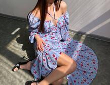 Сукня міді з квітковим принтом  Сукня міді з квітковим принтом  | PUSHKA SHOP