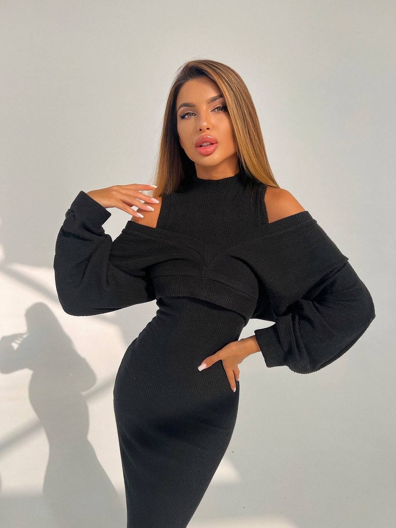 Трикотажна сукня-двійка  Трикотажна сукня-двійка  | PUSHKA SHOP