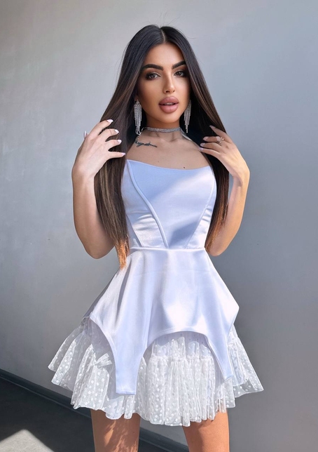 Атласна корсетна сукня  Атласна корсетна сукня  | PUSHKA SHOP