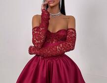 Комплект: мереживний корсет бюстьє + корсетна спідниця | PUSHKA SHOP