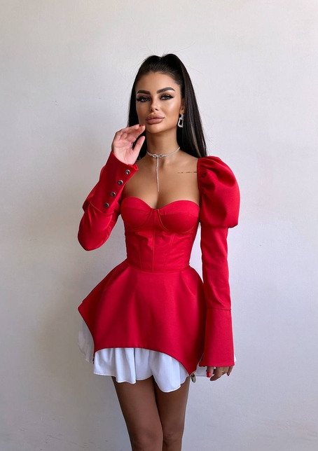 Сукня з чашечками та елементами корсету  | PUSHKA SHOP