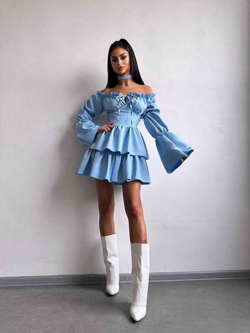 Сукня з чокером  | PUSHKA SHOP