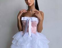 Комплект: корсет + пишна спідниця міні  Комплект: корсет + пишна спідниця міні  | PUSHKA SHOP