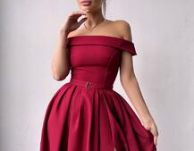 Сукня максі з відкритими плечима  Сукня максі з відкритими плечима  | PUSHKA SHOP