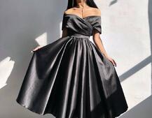 Романтична сукня міді з відкритими плечима та пишною спідницею | PUSHKA SHOP