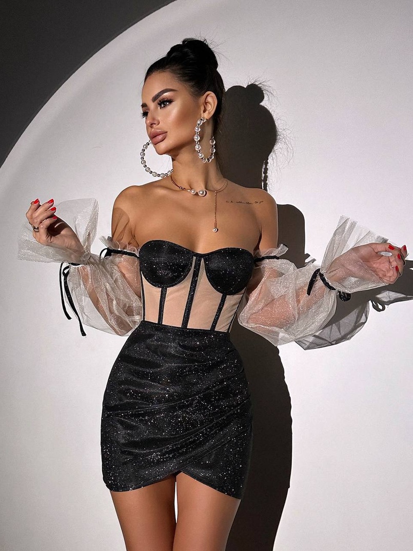 Сяючий комплект: корсет + спідниця  Сяючий комплект: корсет + спідниця  | PUSHKA SHOP