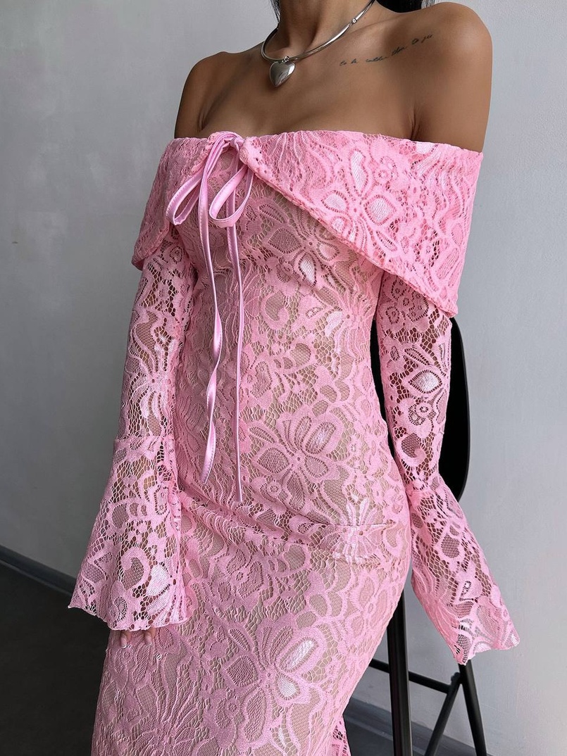 Мереживна сукня максі   | PUSHKA SHOP