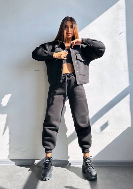 Комплект: тепла сорочка на кнопках + джоггери | PUSHKA SHOP