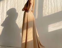 Платье-макси из сетки   с блестками  Платье-макси из сетки   с блестками  | PUSHKA SHOP