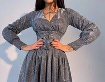 Блискуча сукня з корсетом Блискуча сукня з корсетом | PUSHKA SHOP