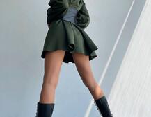 Приталена сукня-сорочка на плічках з корсетом з еко-шкіри | PUSHKA SHOP