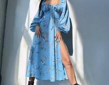 Сукня міді з квітковим принтом  Сукня міді з квітковим принтом  | PUSHKA SHOP