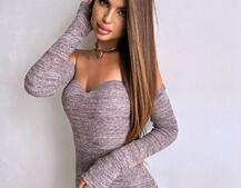 Трикотажна сукня міді  з чашечками  | PUSHKA SHOP