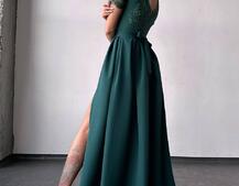 Сукня максі з мереживом  Сукня максі з мереживом  | PUSHKA SHOP