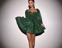 Сяюча корсетна сукня бюстьє з подвійною спідницею Сяюча корсетна сукня бюстьє з подвійною спідницею | PUSHKA SHOP