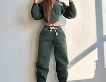 Комплект на флісі : худі з елементами корсету + штани  Комплект на флісі : худі з елементами корсету + штани  | PUSHKA SHOP