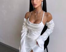 Комплект: корсет з рукавами    + спідниця міні з драпіруванням   Комплект: корсет з рукавами    + спідниця міні з драпіруванням   | PUSHKA SHOP