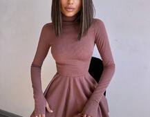 Сукня міні зі спідницею-сонцем  | PUSHKA SHOP