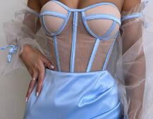 Атласний  комплект: корсет + спідниця  Атласний  комплект: корсет + спідниця  | PUSHKA SHOP