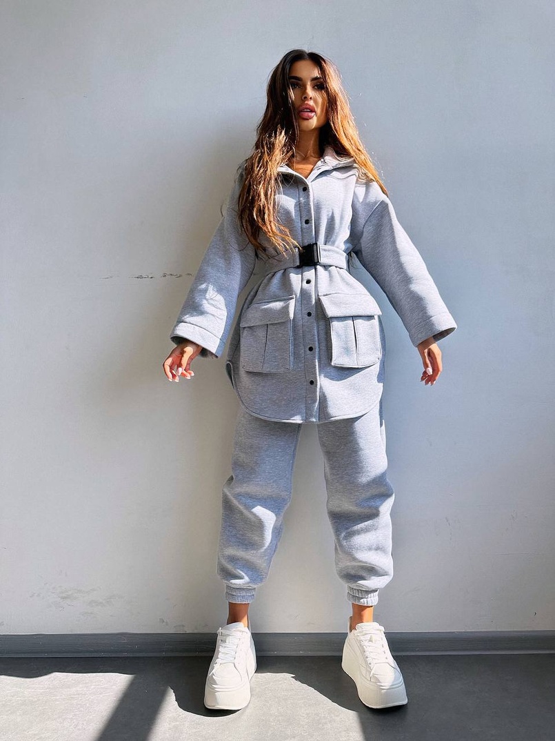 Комплект: тепла сорочка на кнопках + джоггери Комплект: тепла сорочка на кнопках + джоггери | PUSHKA SHOP