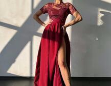 Сукня максі з мереживом  Сукня максі з мереживом  | PUSHKA SHOP