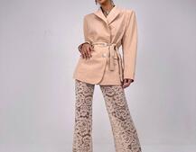 Комплект: мереживний корсет бюстьє + штани + піджак  Комплект: мереживний корсет бюстьє + штани + піджак  | PUSHKA SHOP