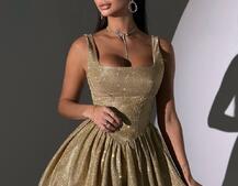 Сяюча корсетна сукня міні Сяюча корсетна сукня міні | PUSHKA SHOP