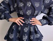 Приталена сорочка з принтом Приталена сорочка з принтом | PUSHKA SHOP