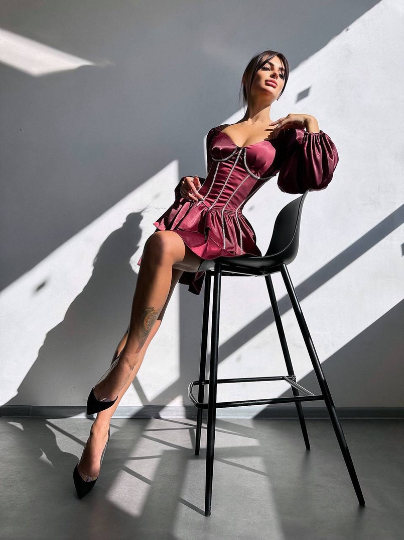 Сукня з корсетом, декорованим стразами  Ручна робота  Сукня з корсетом, декорованим стразами  Ручна робота  | PUSHKA SHOP