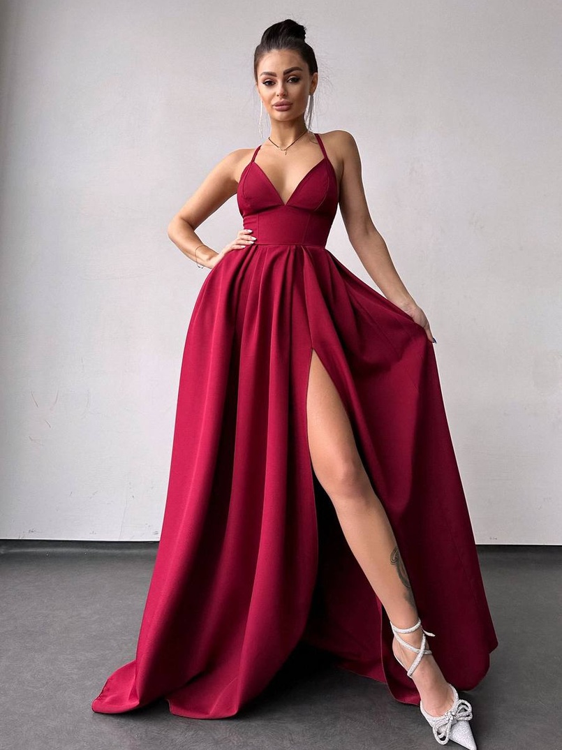 Сукня максі  з корсетним верхом і чашечками  Сукня максі  з корсетним верхом і чашечками  | PUSHKA SHOP