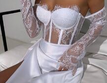 Комплект: мереживний корсет  +  спідниця максі   | PUSHKA SHOP