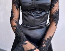 Атласна корсетна сукня-бюстьє + мереживне болеро Атласна корсетна сукня-бюстьє + мереживне болеро | PUSHKA SHOP