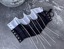 Корсет на кісточках зі шнурівкою, декорований стразами Ручна робота! Корсет на кісточках зі шнурівкою, декорований стразами Ручна робота! | PUSHKA SHOP