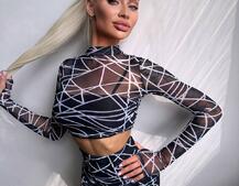 Комплект: топ + спідниця міді   | PUSHKA SHOP